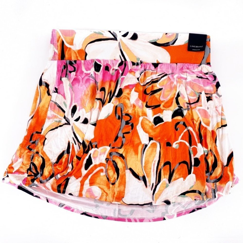 Lane Bryant Floral Pattern Skirt Size 18/20 NWT